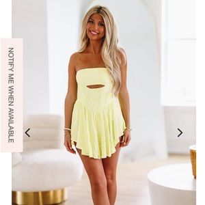 boutique small lime green dress